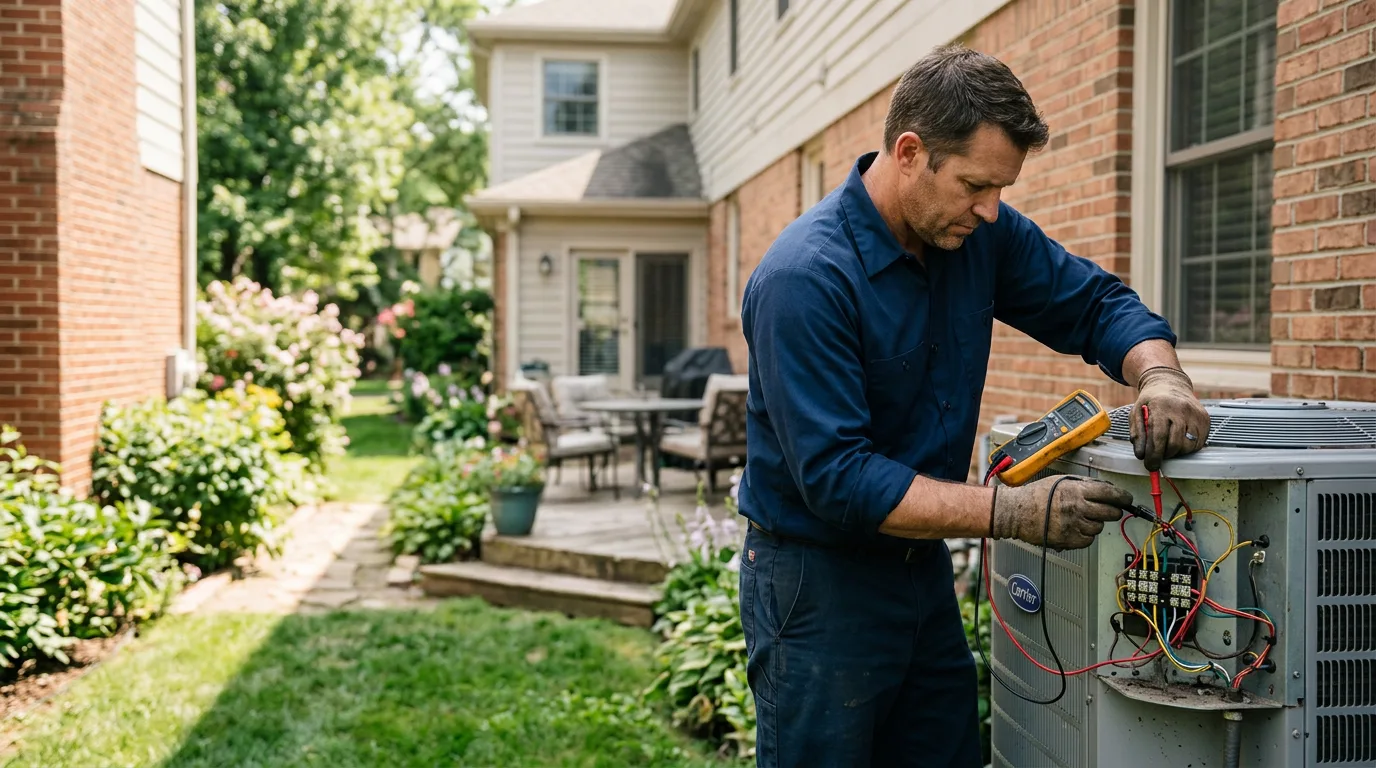 HVAC technician working near Palmer Lake, CO